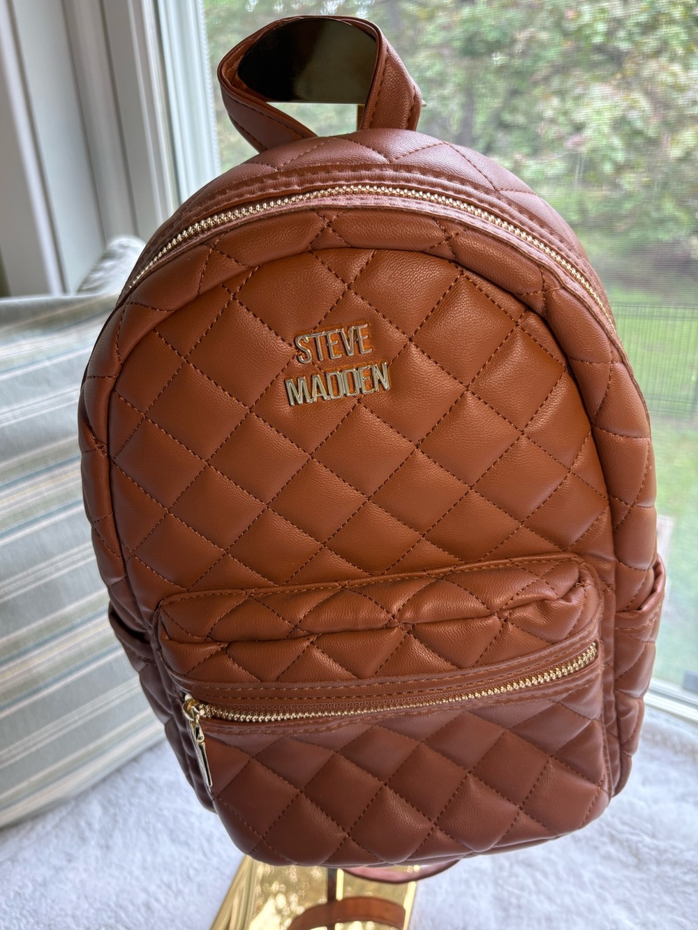 Steve Madden Bmia Cognac Mini Fashion Backpack NWOT
